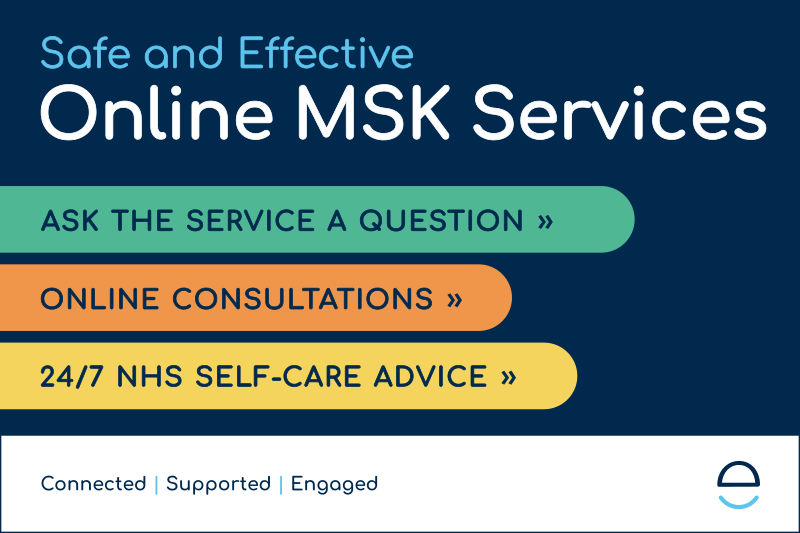 Safe and effective online MSK services. Full text below